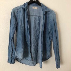 Hollister “Denim” Button Down Size S